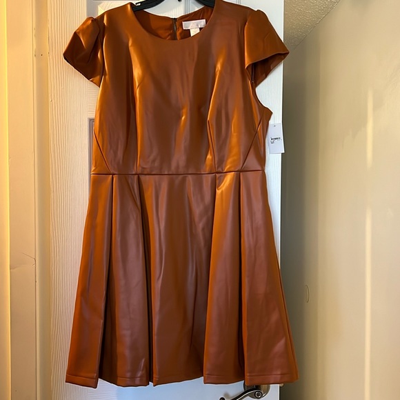 Rachel Parcell leather dress size 14 - Picture 1 of 6